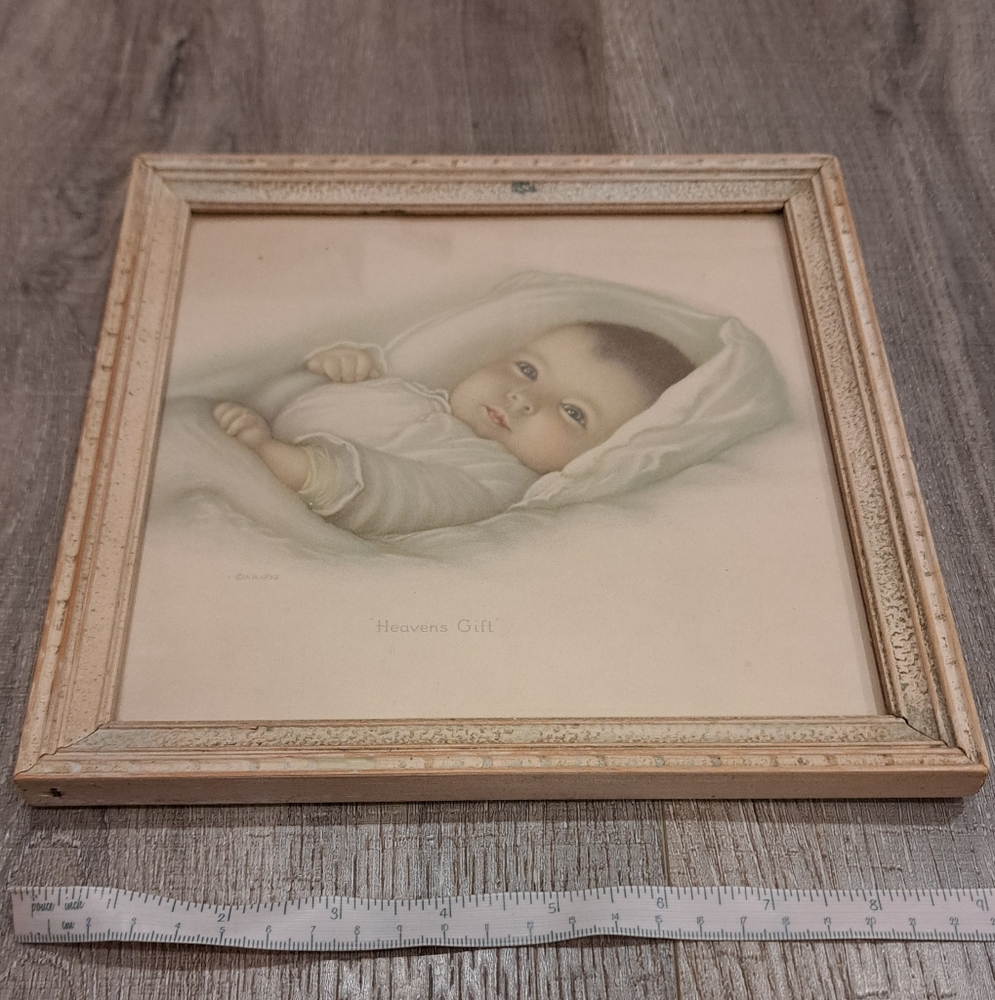 VINTAGE 'Heavens Gift' Framed Print
